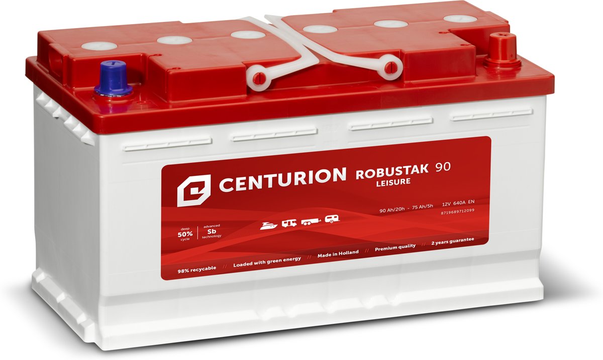 Centurion Robustak accu 90Ah 12V | Boot, camper, caravan